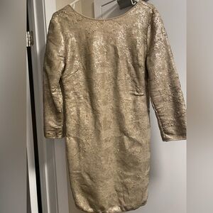Elegant Gold Sequin Dress